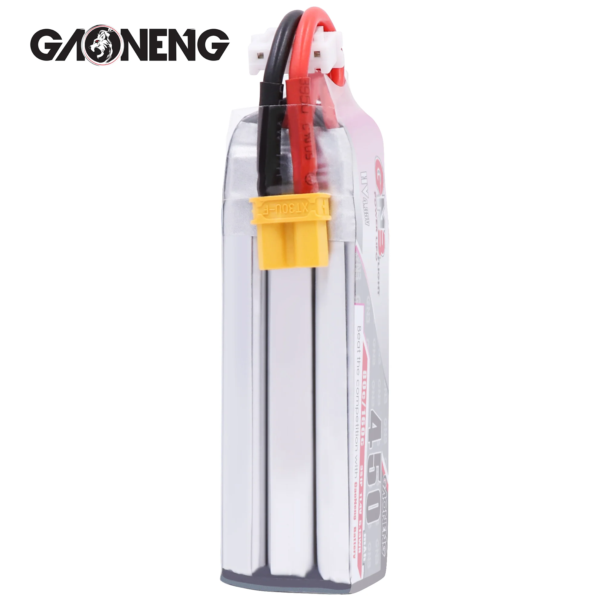 Gaoneng GNB 3S 11.4V HV 450mah LiPo Battery 80C XT30 LiHV - Image 4